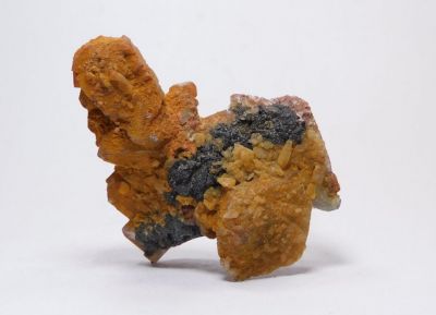 Křemen, fluorit, psilomelan - Cínovec u Teplic